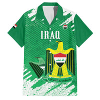Iraq Football Custom Family Matching Off Shoulder Maxi Dress and Hawaiian Shirt Come On Lions of Mesopotamia