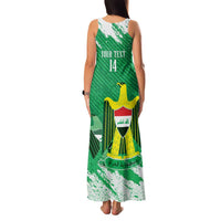 Iraq Football Custom Family Matching Tank Maxi Dress and Hawaiian Shirt Come On Lions of Mesopotamia