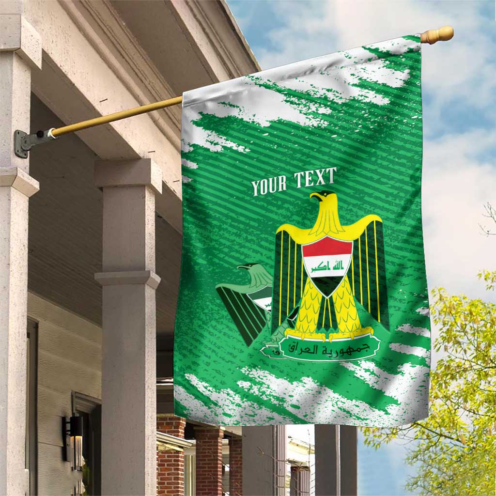 Iraq Football Custom Garden Flag Come On Lions of Mesopotamia