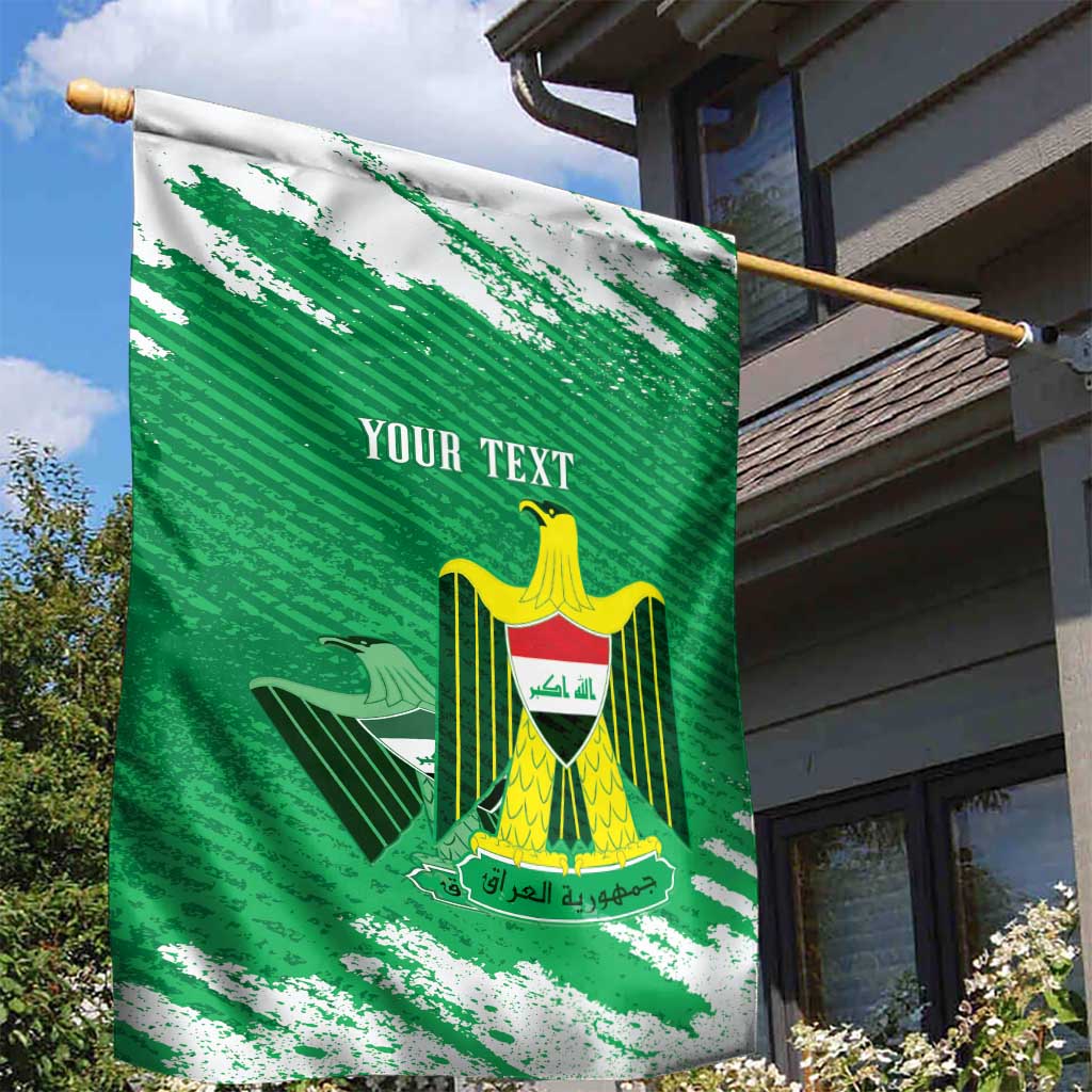 Iraq Football Custom Garden Flag Come On Lions of Mesopotamia