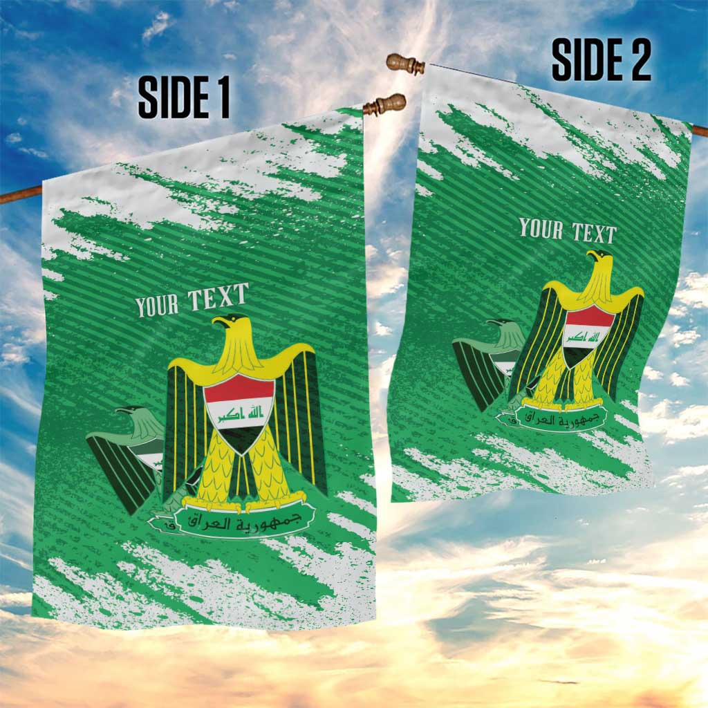Iraq Football Custom Garden Flag Come On Lions of Mesopotamia
