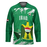 Iraq Football Custom Hockey Jersey Come On Lions of Mesopotamia