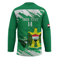 Iraq Football Custom Hockey Jersey Come On Lions of Mesopotamia