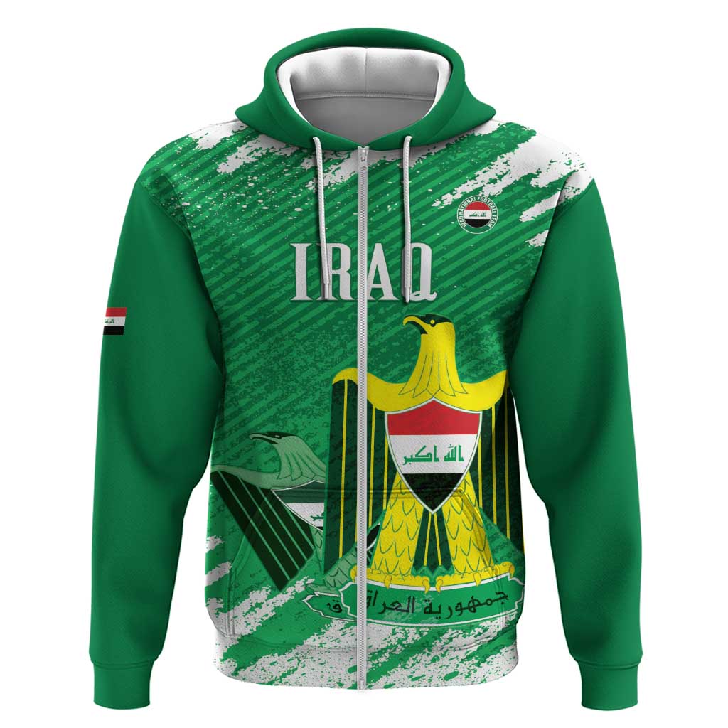 Iraq Football Custom Hoodie Come On Lions of Mesopotamia