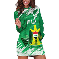 Iraq Football Custom Hoodie Dress Come On Lions of Mesopotamia