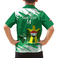 Iraq Football Custom Kid Hawaiian Shirt Come On Lions of Mesopotamia