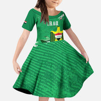 Iraq Football Custom Kid Short Sleeve Dress Come On Lions of Mesopotamia