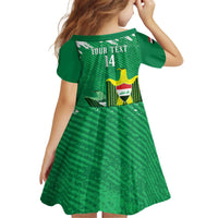 Iraq Football Custom Kid Short Sleeve Dress Come On Lions of Mesopotamia