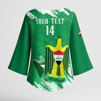 Iraq Football Custom Kimono Sleeve Blouse Come On Lions of Mesopotamia