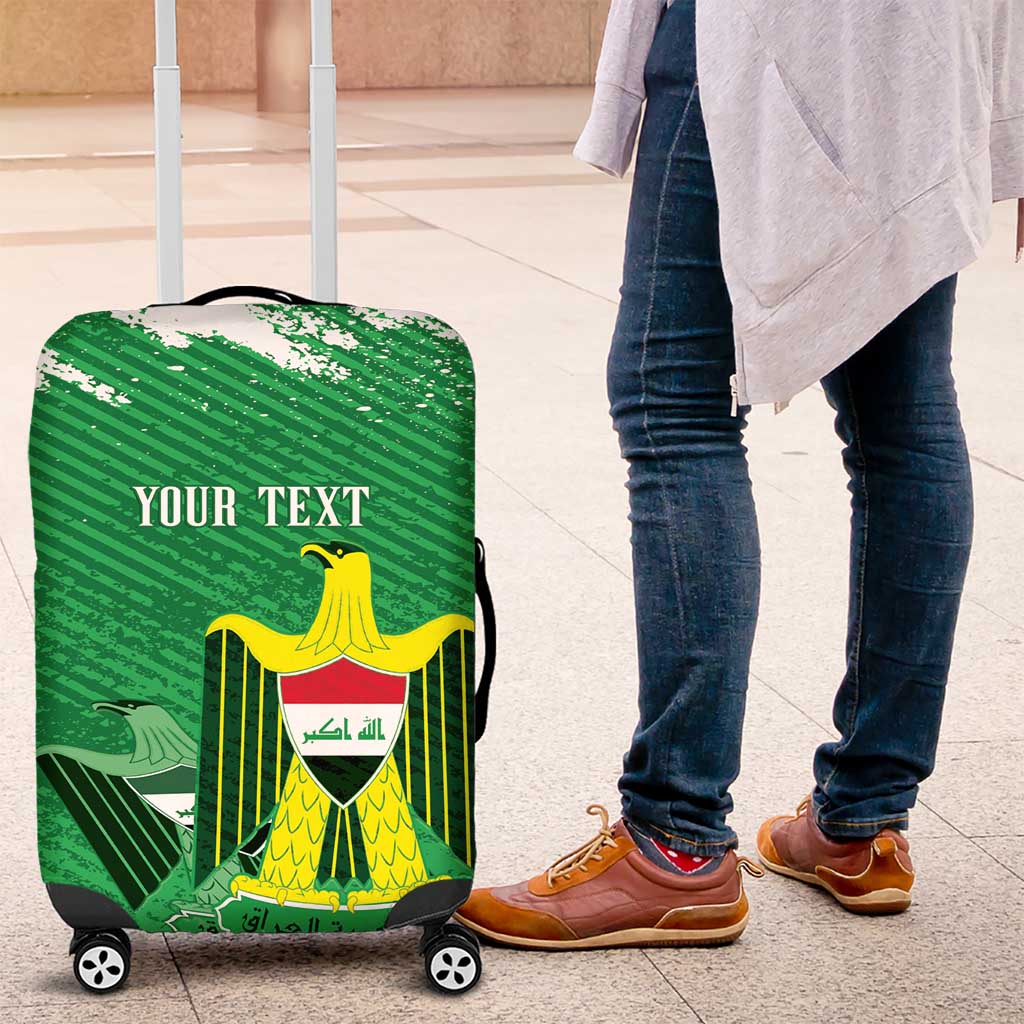Iraq Football Custom Luggage Cover Come On Lions of Mesopotamia