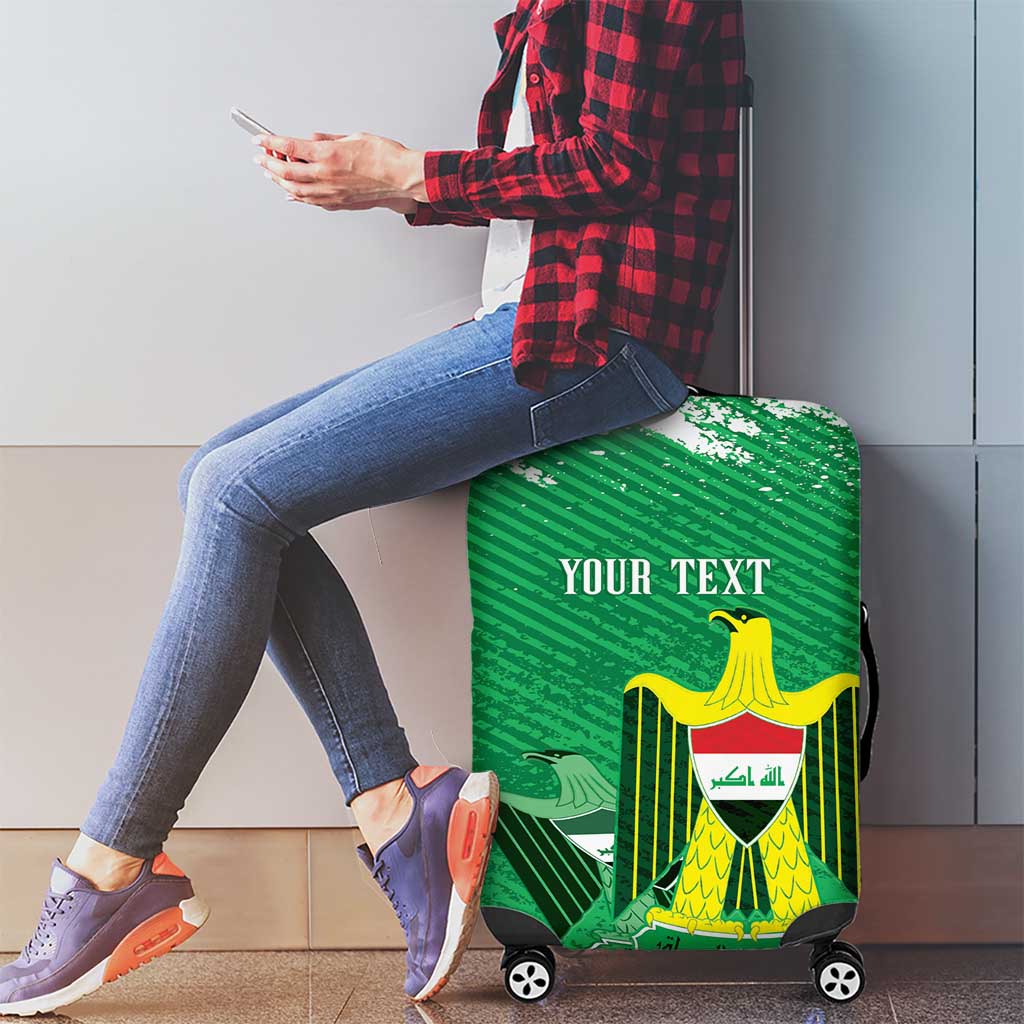Iraq Football Custom Luggage Cover Come On Lions of Mesopotamia