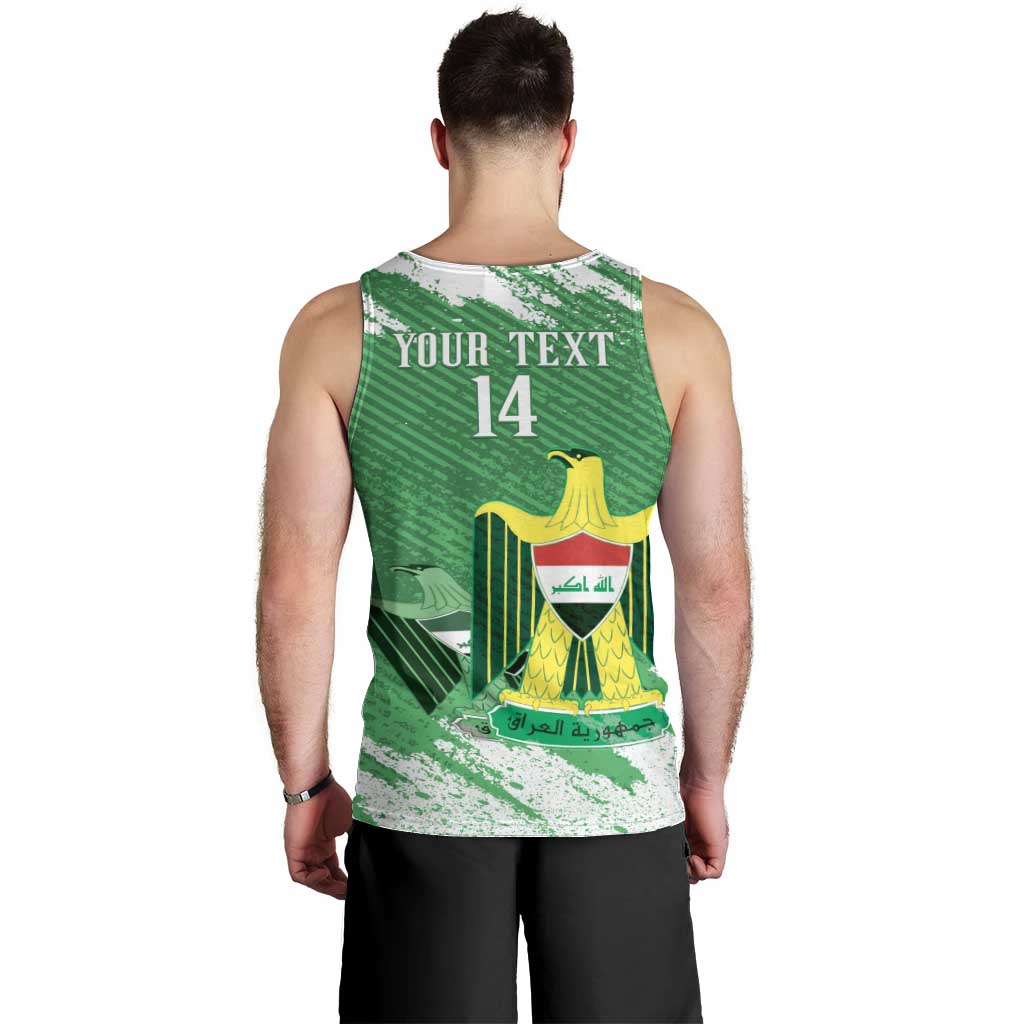 Iraq Football Custom Men Tank Top Come On Lions of Mesopotamia