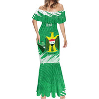 Iraq Football Custom Mermaid Dress Come On Lions of Mesopotamia