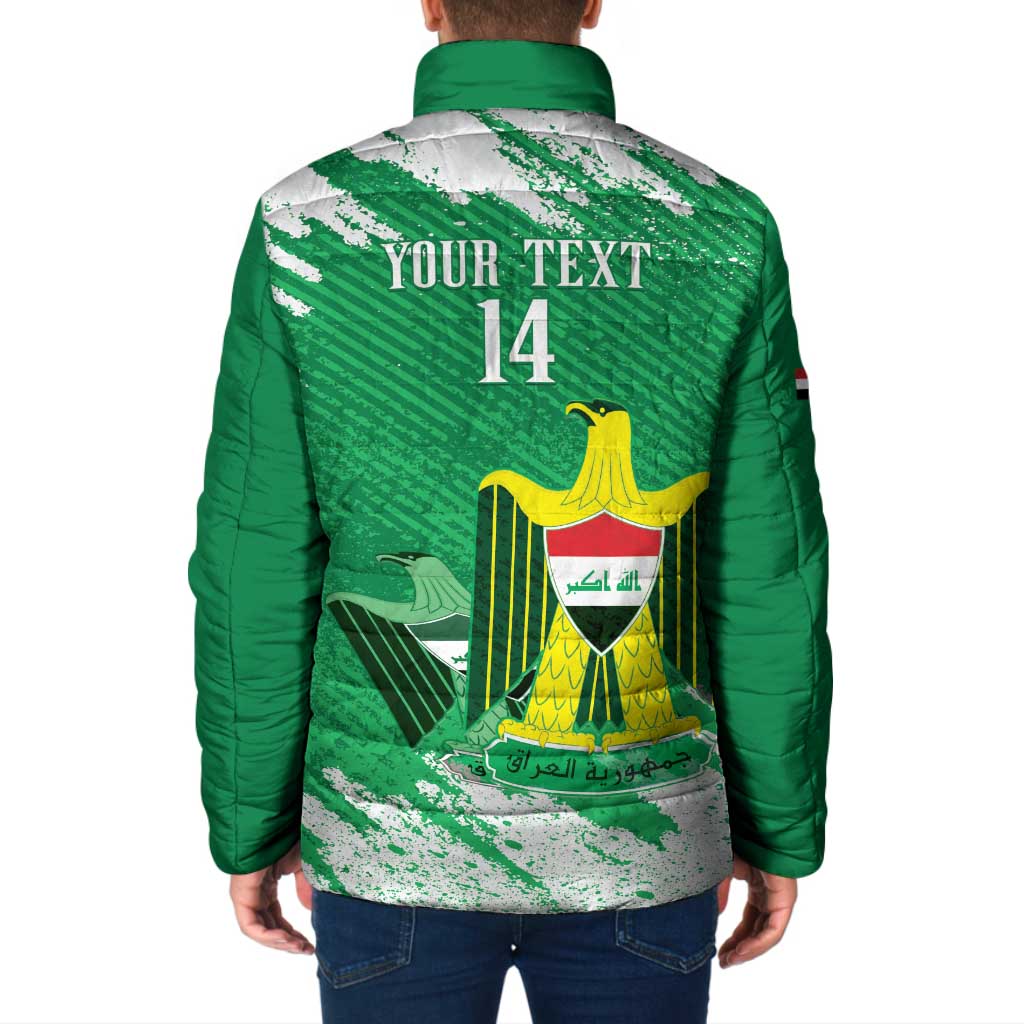 Iraq Football Custom Padded Jacket Come On Lions of Mesopotamia