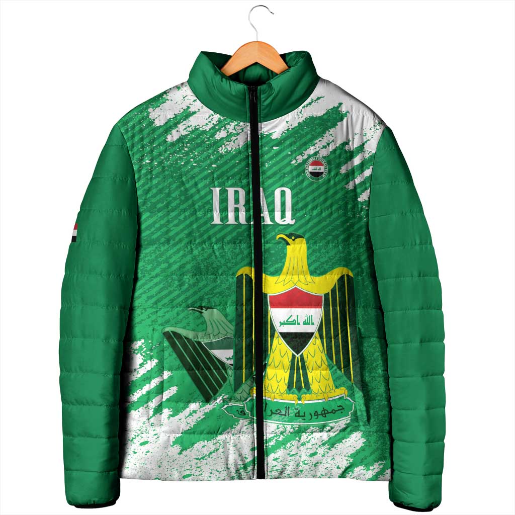 Iraq Football Custom Padded Jacket Come On Lions of Mesopotamia