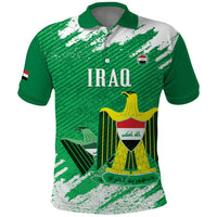 Iraq Football Custom Polo Shirt Come On Lions of Mesopotamia