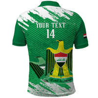Iraq Football Custom Polo Shirt Come On Lions of Mesopotamia