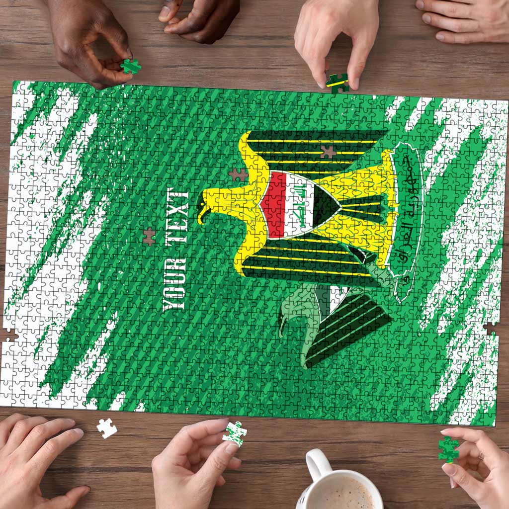 Iraq Football Custom Puzzle Come On Lions of Mesopotamia