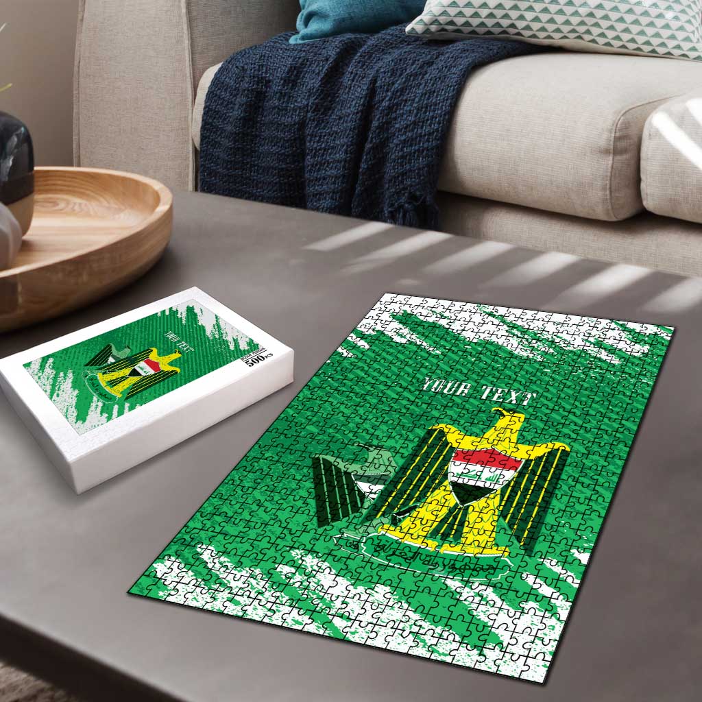 Iraq Football Custom Puzzle Come On Lions of Mesopotamia