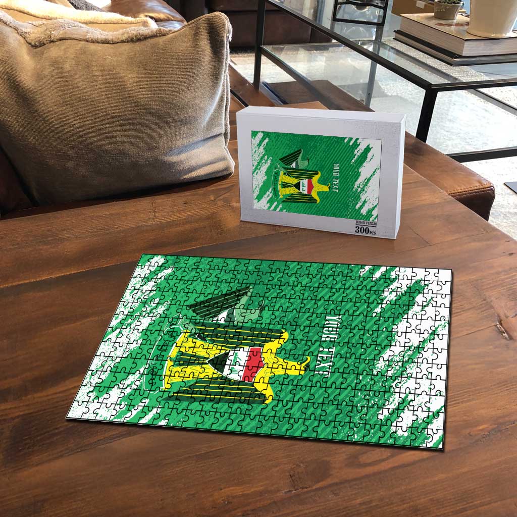 Iraq Football Custom Puzzle Come On Lions of Mesopotamia