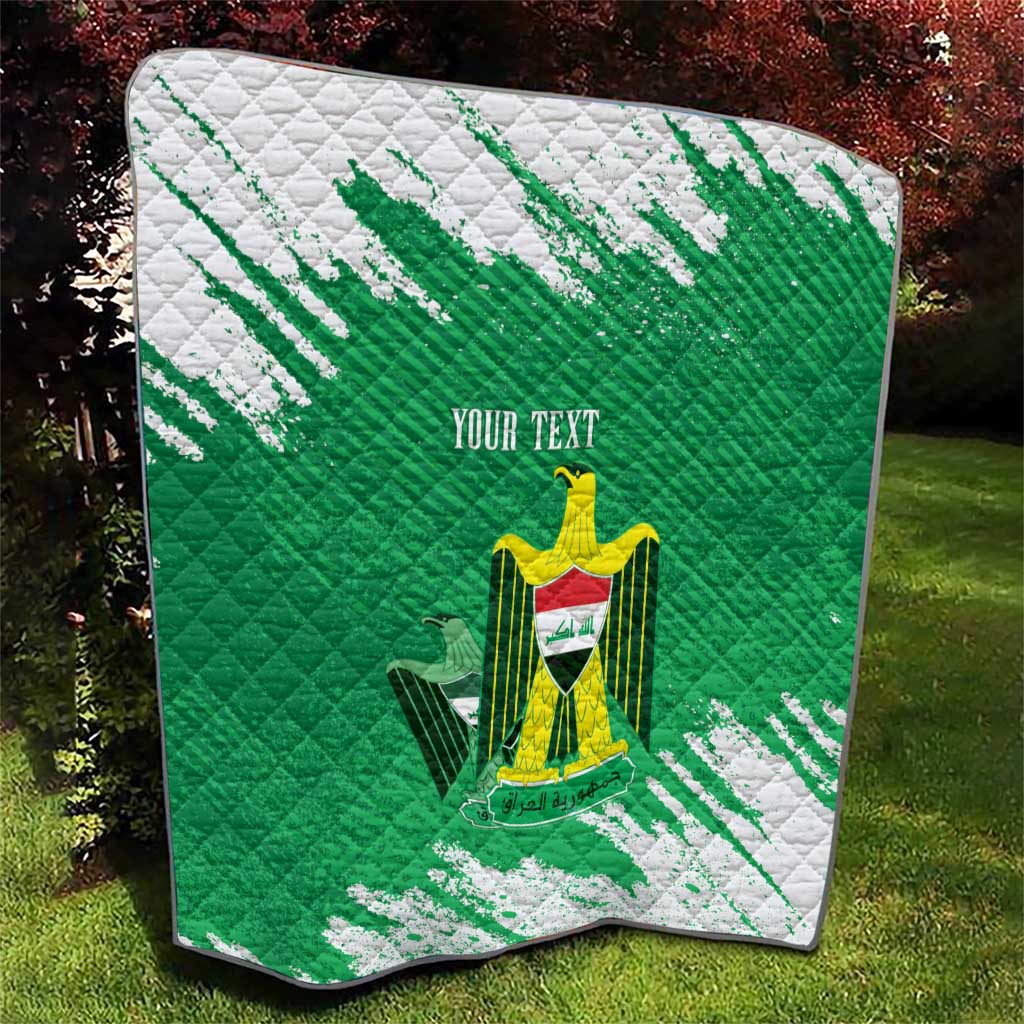 Iraq Football Custom Quilt Come On Lions of Mesopotamia