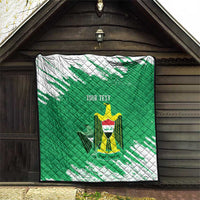 Iraq Football Custom Quilt Come On Lions of Mesopotamia