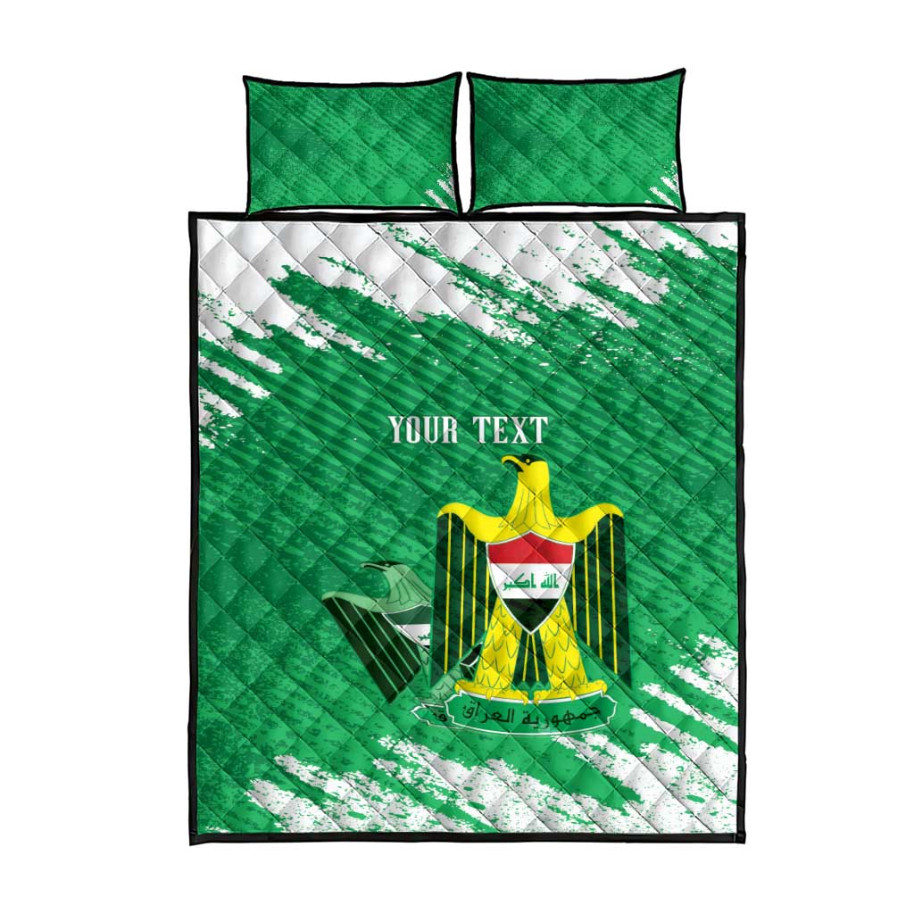 Iraq Football Custom Quilt Bed Set Come On Lions of Mesopotamia