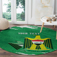 Iraq Football Custom Round Carpet Come On Lions of Mesopotamia