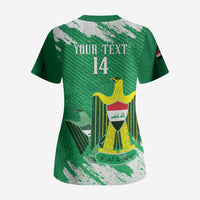 Iraq Football Custom Scrub Top Come On Lions of Mesopotamia