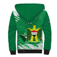 Iraq Football Custom Sherpa Hoodie Come On Lions of Mesopotamia