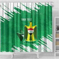 Iraq Football Custom Shower Curtain Come On Lions of Mesopotamia