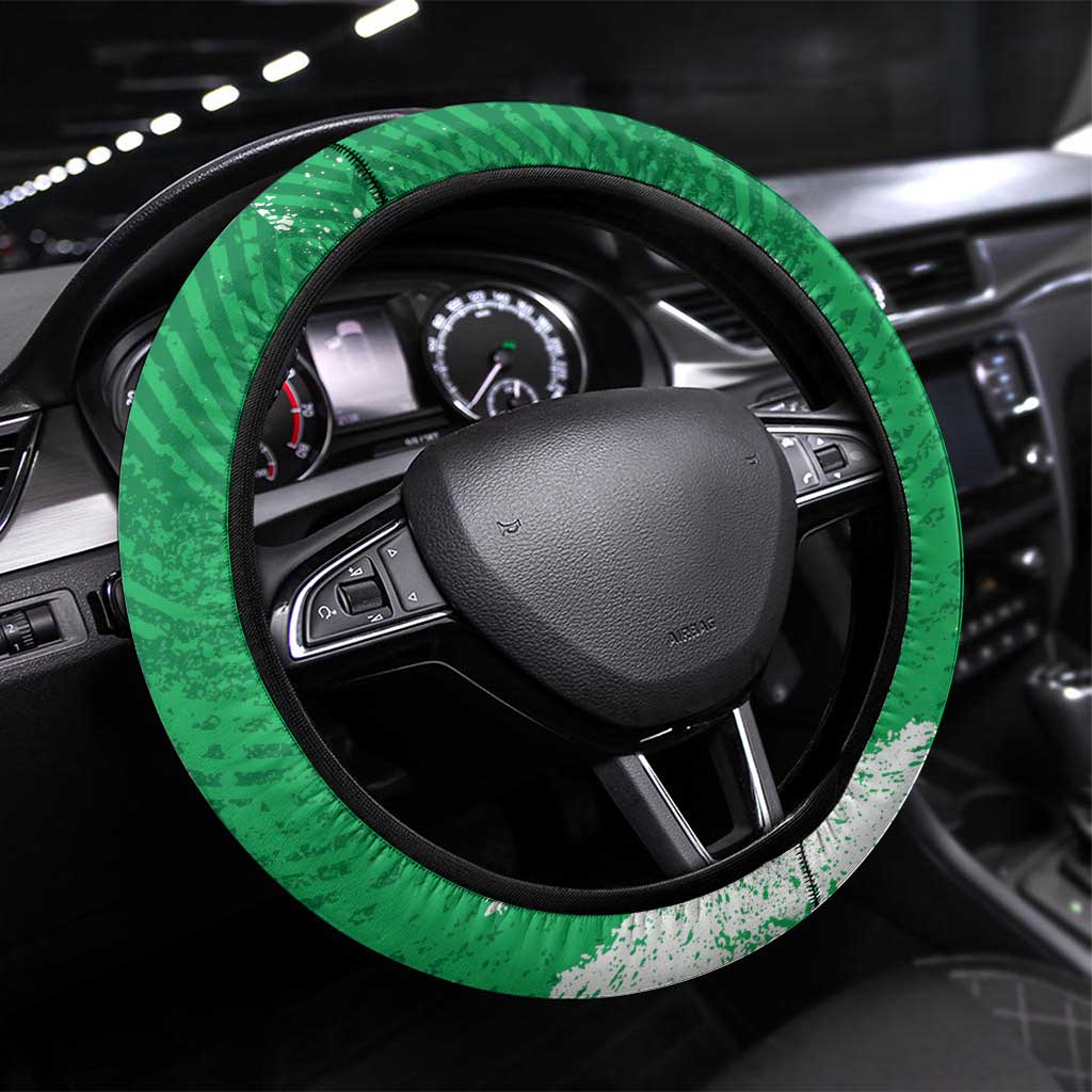 Iraq Football Steering Wheel Cover Come On Lions of Mesopotamia