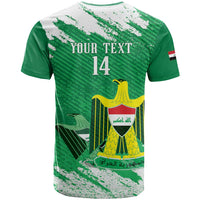 Iraq Football Custom T Shirt Come On Lions of Mesopotamia