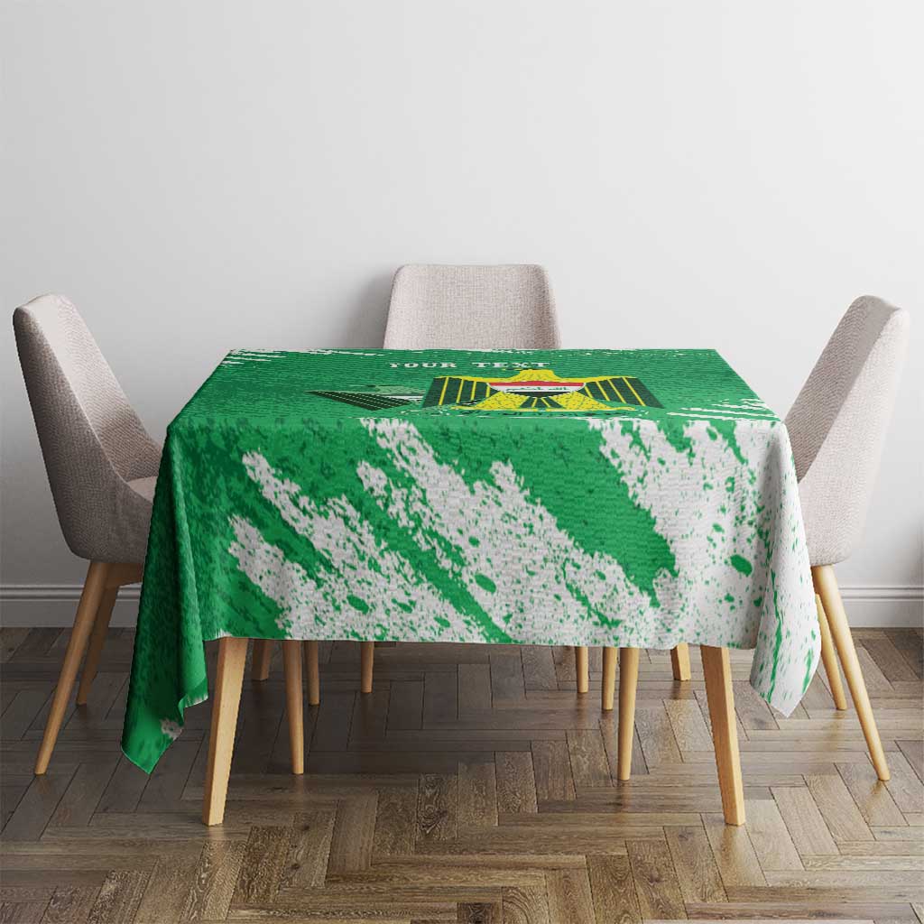 Iraq Football Custom Tablecloth Come On Lions of Mesopotamia