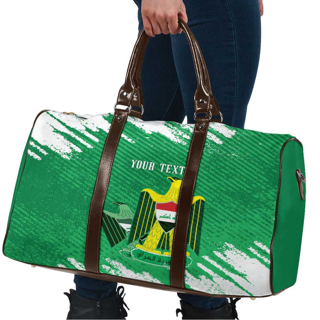 Iraq Football Custom Travel Bag Come On Lions of Mesopotamia
