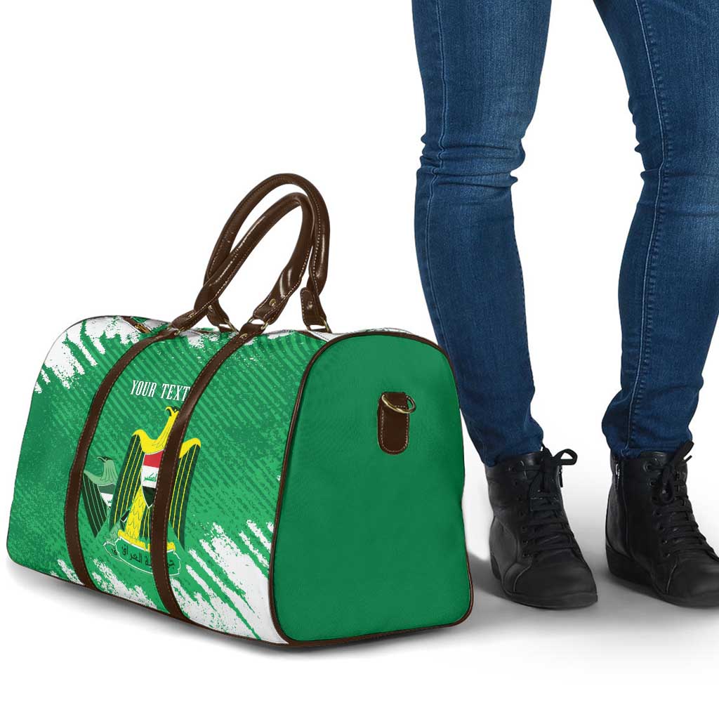 Iraq Football Custom Travel Bag Come On Lions of Mesopotamia