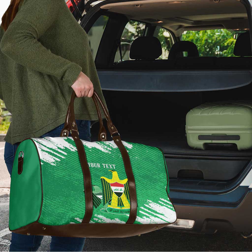 Iraq Football Custom Travel Bag Come On Lions of Mesopotamia