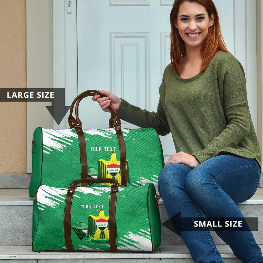 Iraq Football Custom Travel Bag Come On Lions of Mesopotamia