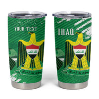 Iraq Football Custom Tumbler Cup Come On Lions of Mesopotamia