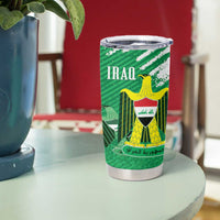 Iraq Football Custom Tumbler Cup Come On Lions of Mesopotamia
