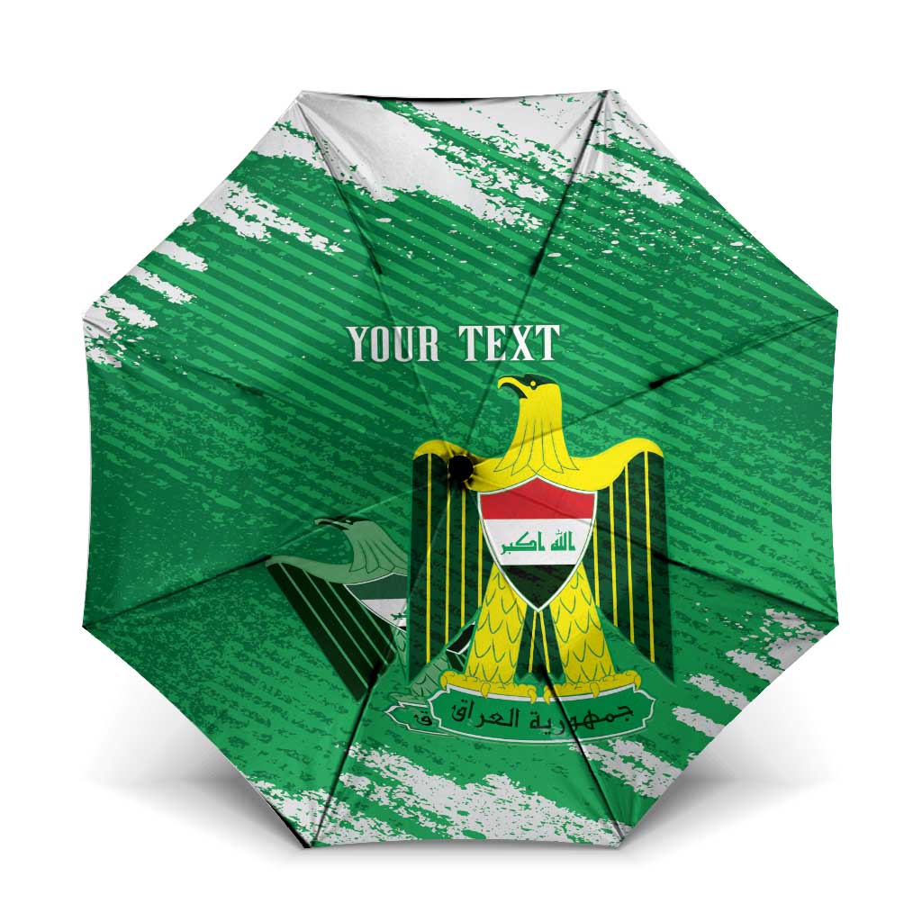 Iraq Football Custom Umbrella Come On Lions of Mesopotamia