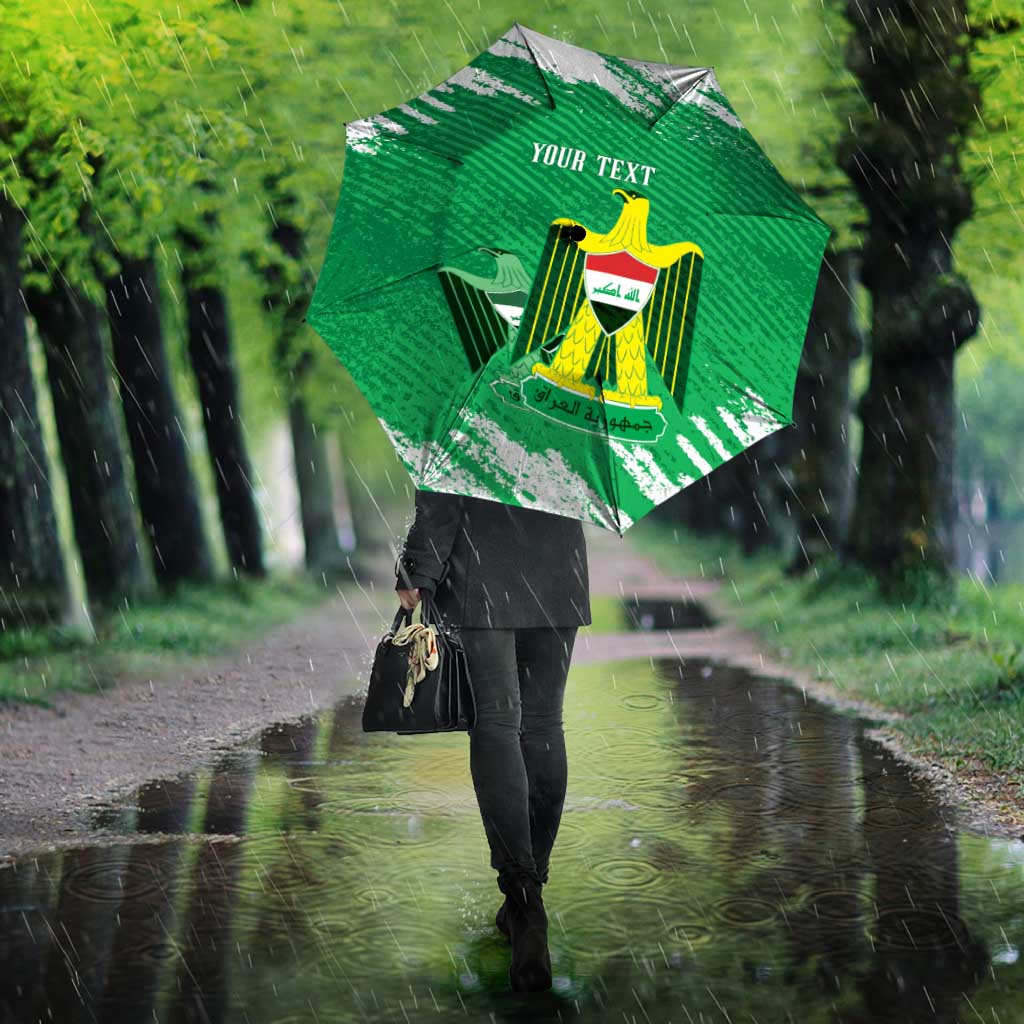 Iraq Football Custom Umbrella Come On Lions of Mesopotamia