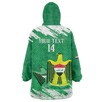 Iraq Football Custom Wearable Blanket Hoodie Come On Lions of Mesopotamia