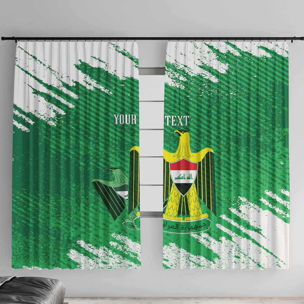 Iraq Football Custom Window Curtain Come On Lions of Mesopotamia