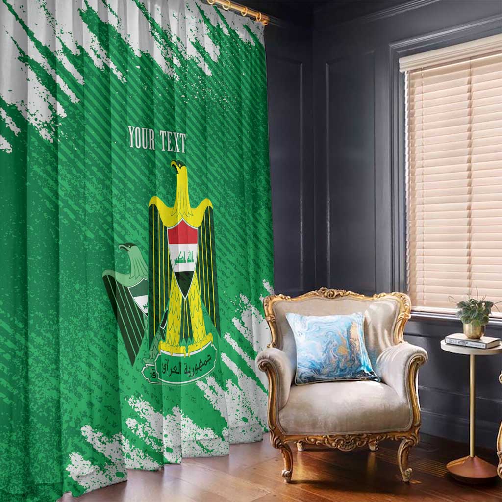 Iraq Football Custom Window Curtain Come On Lions of Mesopotamia