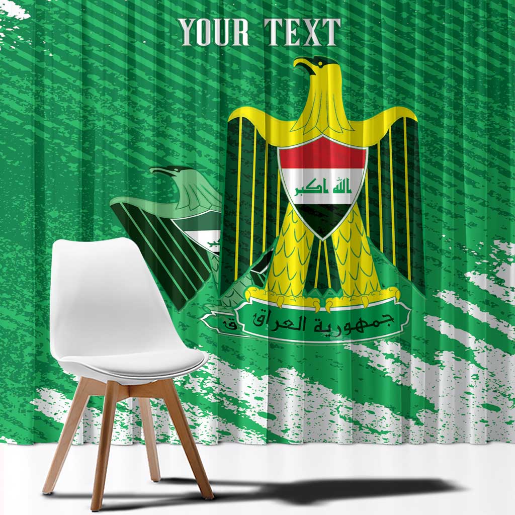 Iraq Football Custom Window Curtain Come On Lions of Mesopotamia