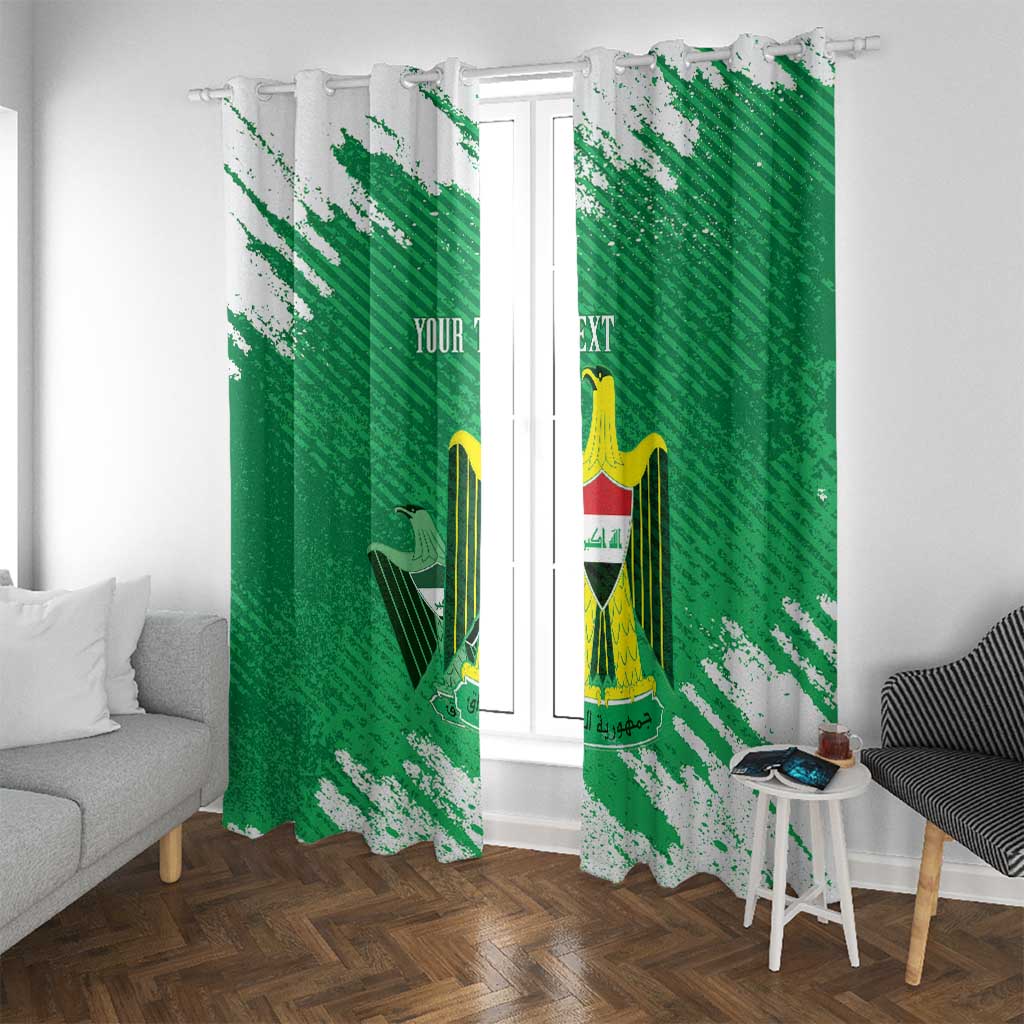 Iraq Football Custom Window Curtain Come On Lions of Mesopotamia
