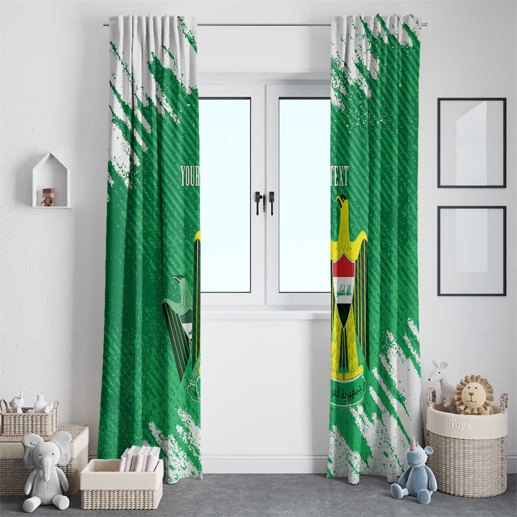 Iraq Football Custom Window Curtain Come On Lions of Mesopotamia