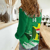 Iraq Football Custom Women Casual Shirt Come On Lions of Mesopotamia