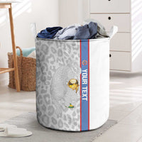 DR Congo Football Custom Laundry Basket Come On Leopards White Color